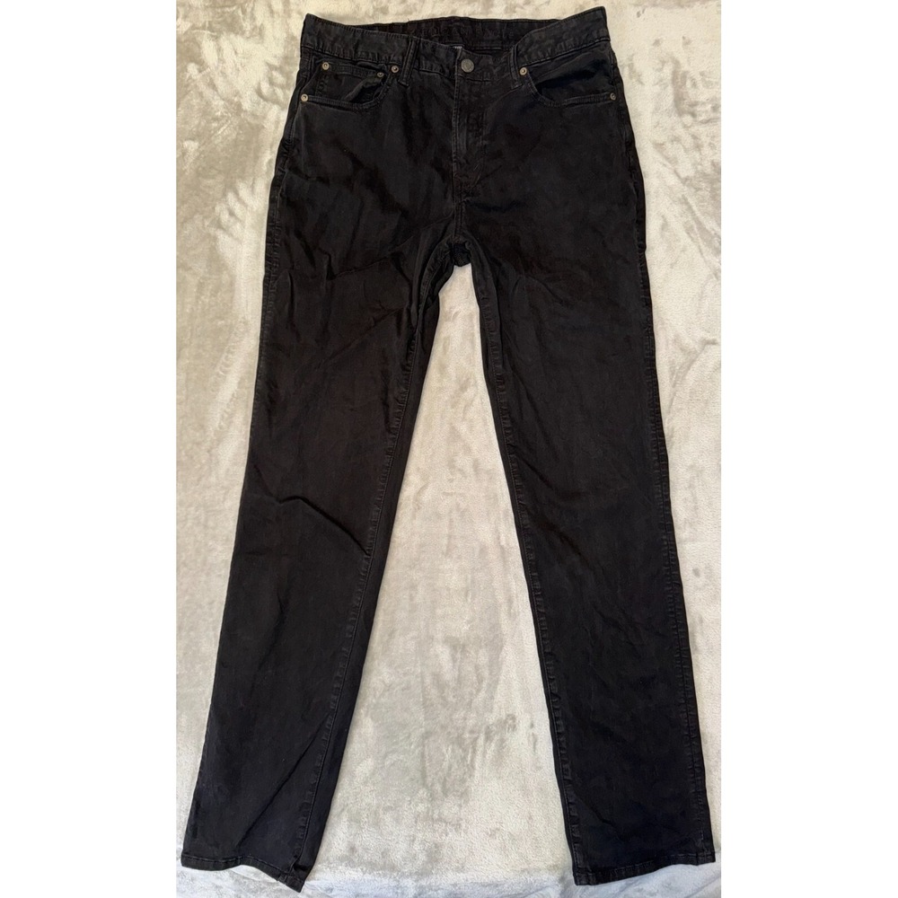 American Eagle Pants Mens 34x36 Tall Black Faux Suede Like Feel Soft Comortable